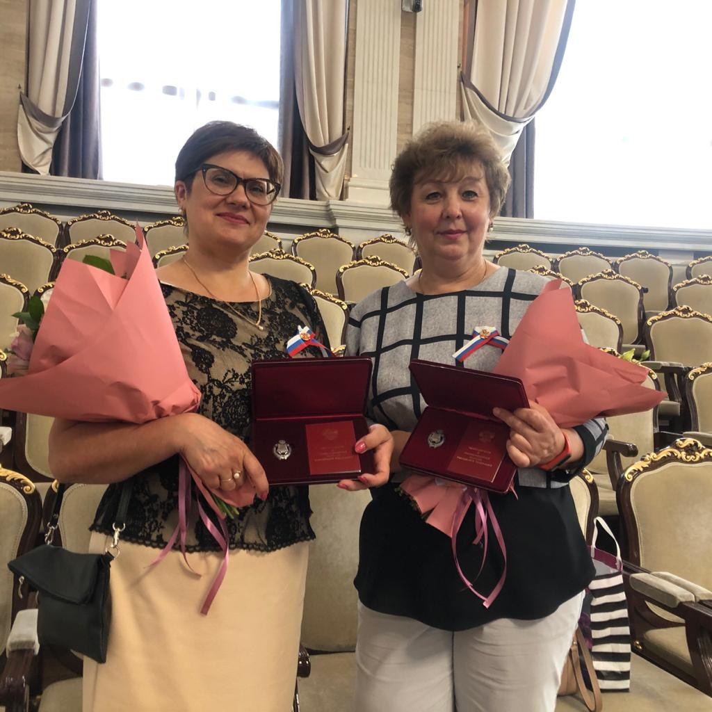 .Л.Пименова с коллегой